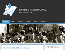 Tablet Screenshot of franken-timberwolves.de